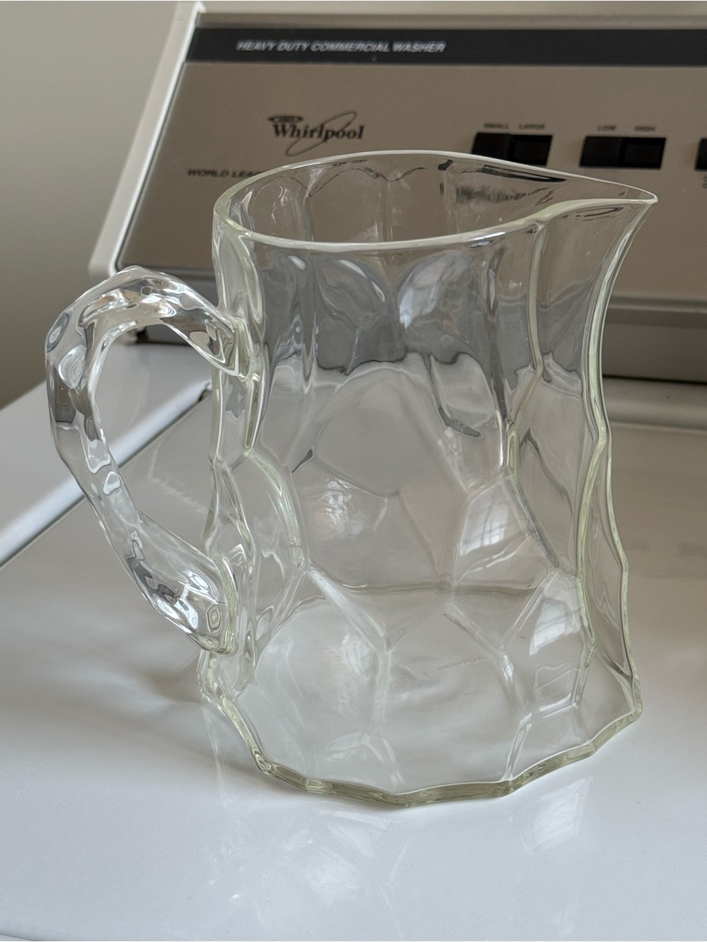 Limited Edition c2023 IKEA BASTUA 51oz 6" Clear Glass Pitcher Jug by Marimekko